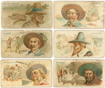 1888 N19 Allen & Ginter "Pirates of the Spanish Main" Collection (22)